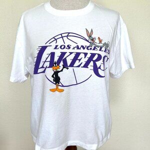 Los Angeles Lakers T-shirt Bugs Bunny - Daffy Duck - Size Medium - Tailgate